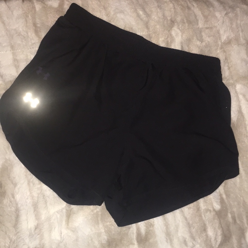 Under Armour all black athletic shorts